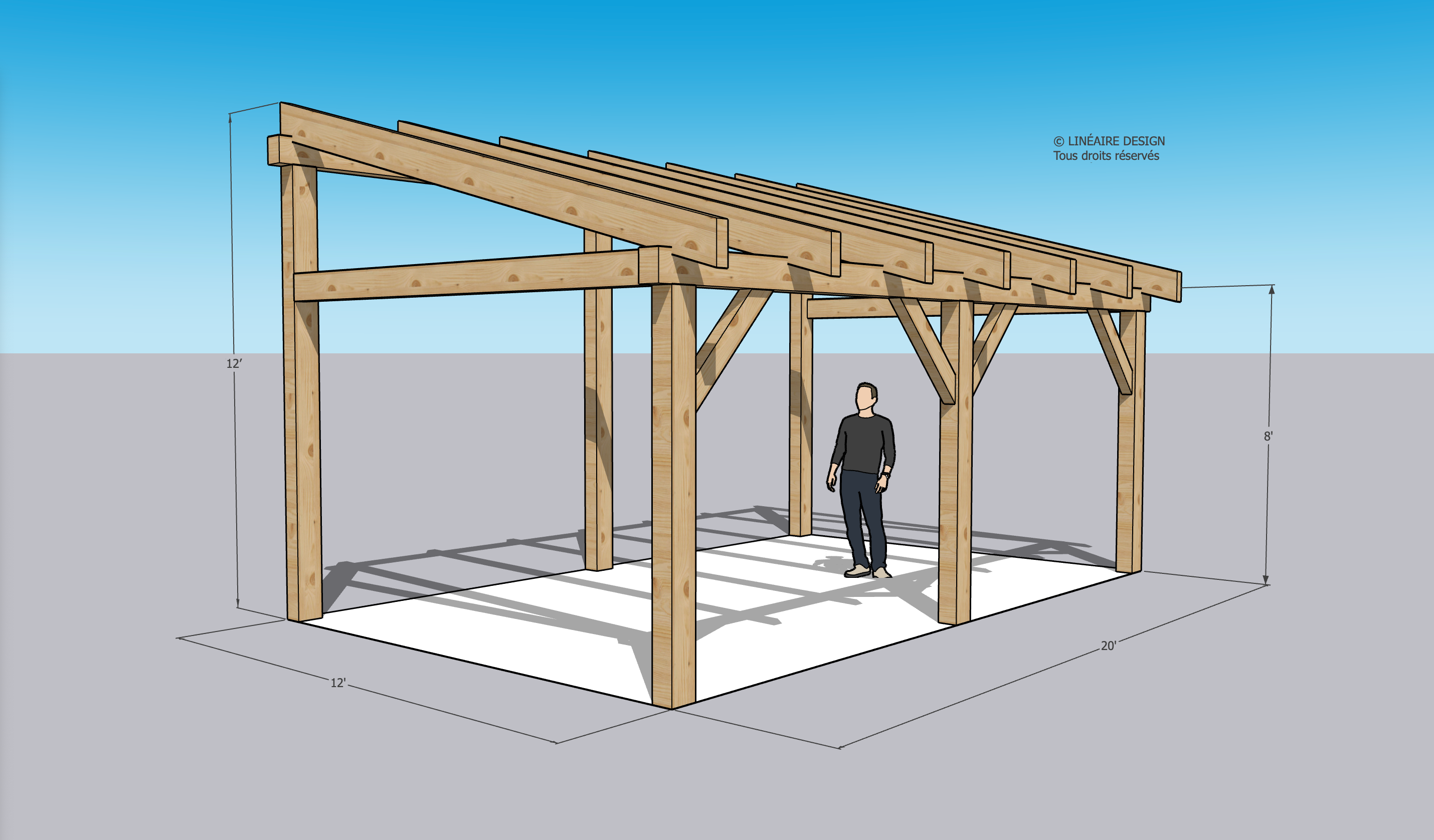 Kit Charpente APPENTIS 12x20