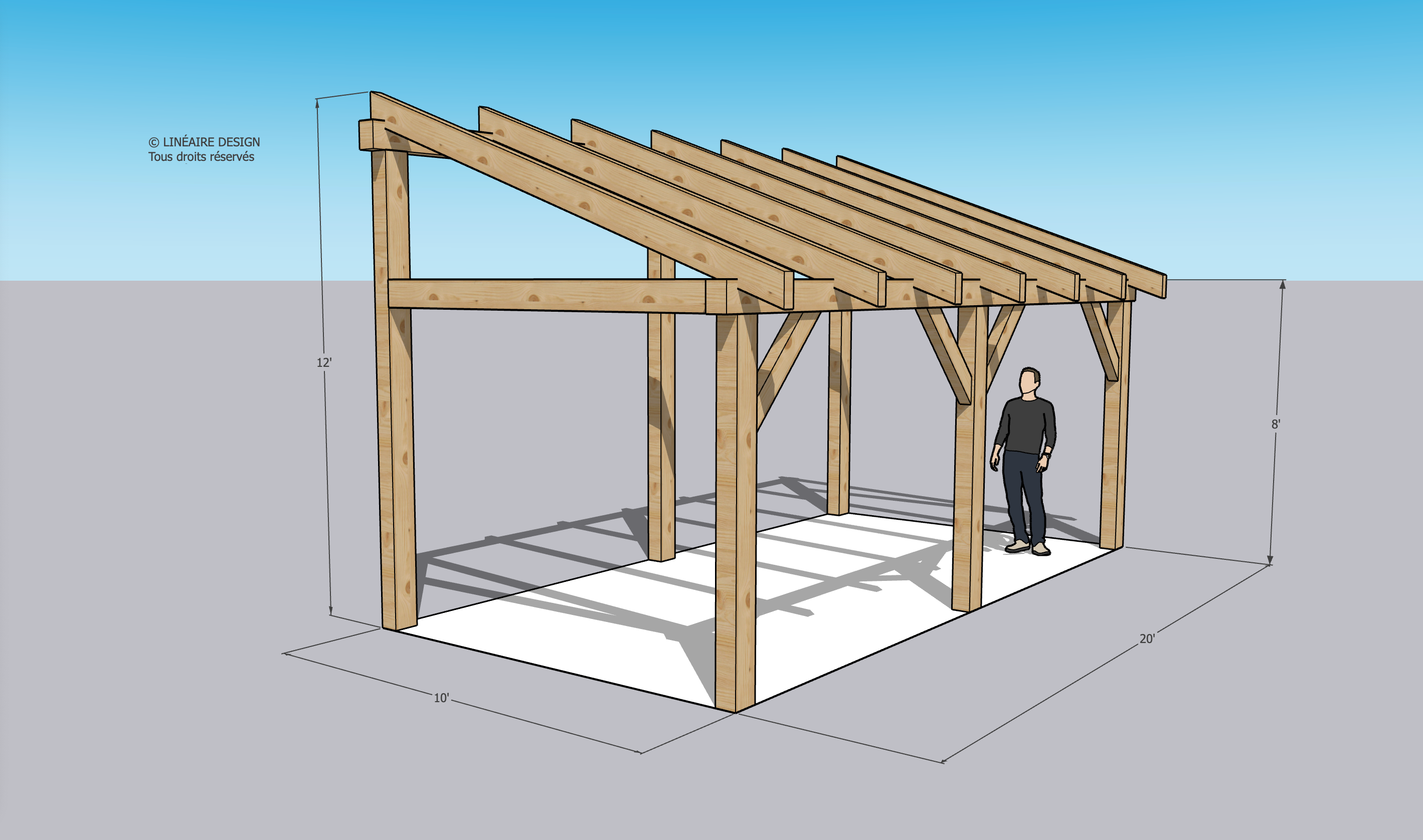 Kit Charpente APPENTIS 10x20