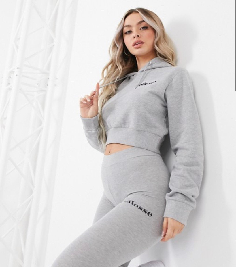 Ellesse cropped hoodie \u0026 leggings set 