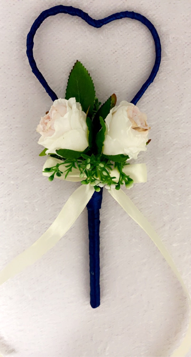 Thumbnail: Navy/Blush Heart Wand