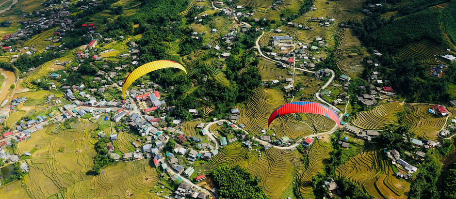 GIN and FLOW gliders, purchased and flown in Sapa, Vietnam