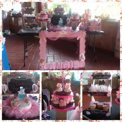 mesa de postres bailarina