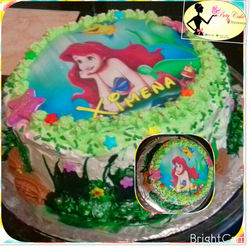 pastel ariel sirenita