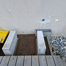 vorbereiteter Sockel für Außengerät