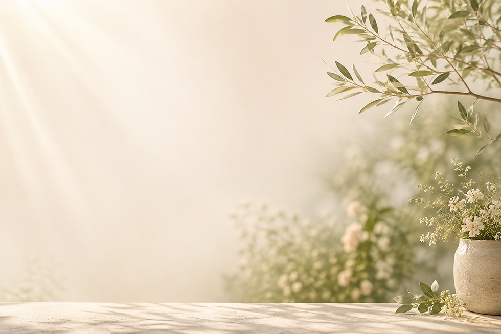 Soft sunlight filtering through green leaves