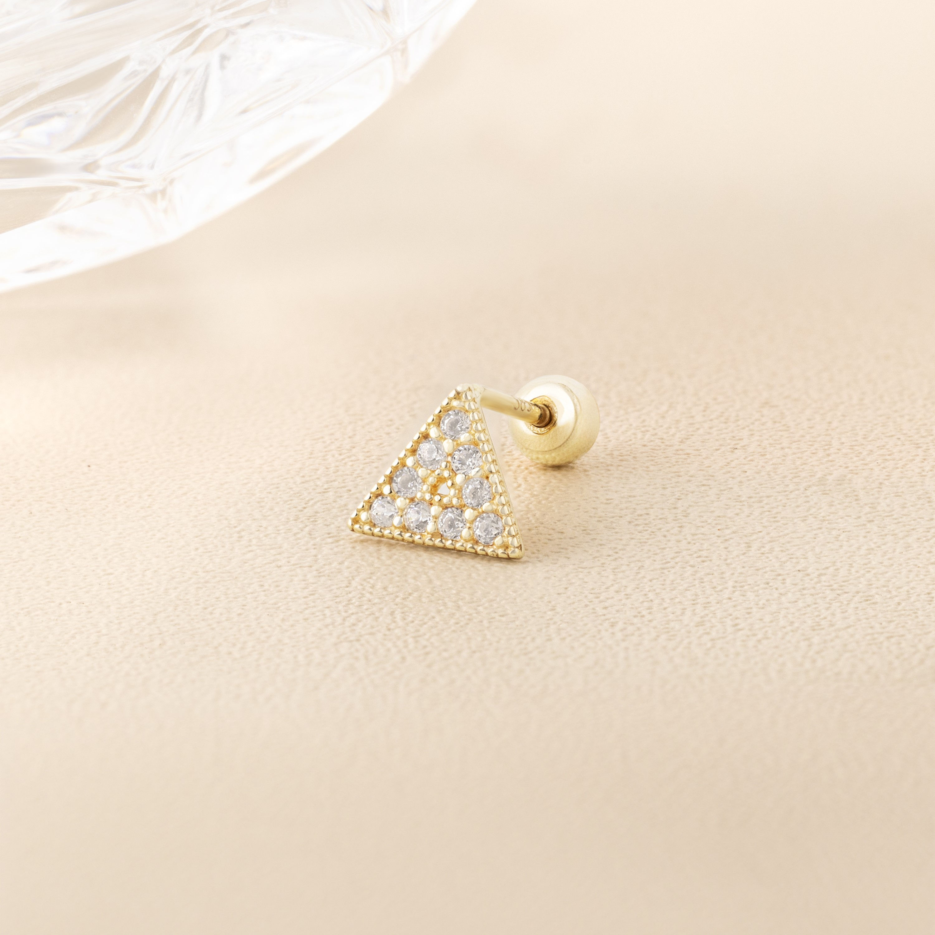 14K (58.5%) SOLID GOLD LILLIE PIERCING
