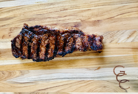 Mouth-watering, grilled steak