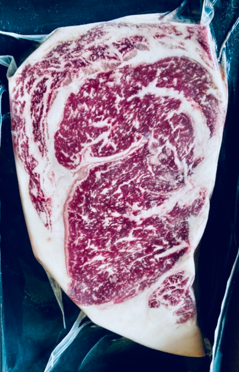 Ribeye with delicious marbling