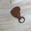 Thumbnail: sleutelhanger hartje leer
