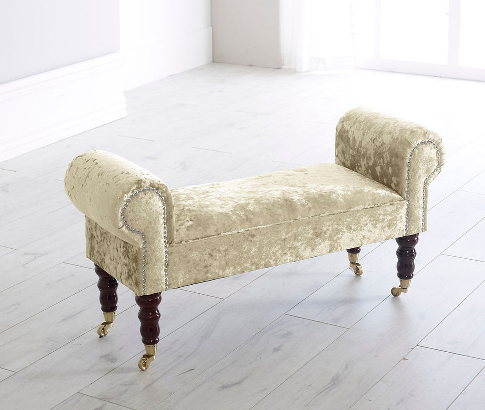 Thumbnail: crushed velvet chaise lounge