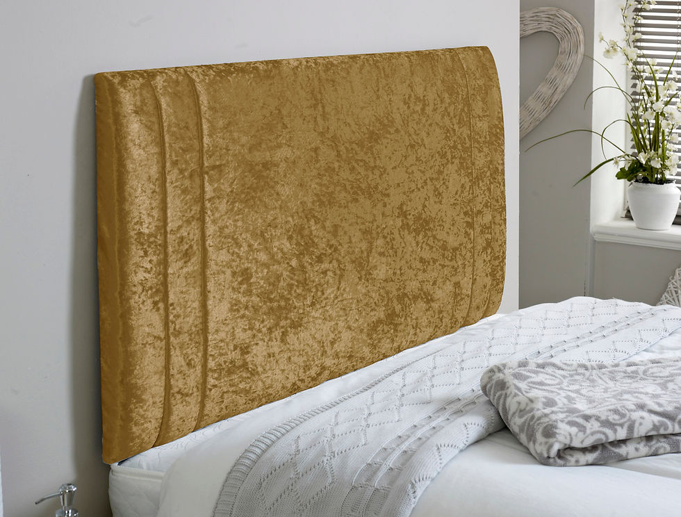 Thumbnail: Denver Crushed Velvet Headboard 26 inches high