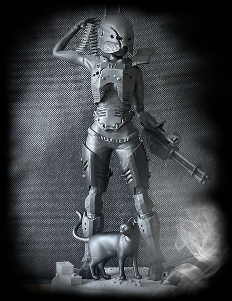 paintable scifi figure big scale