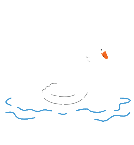 Illustration Swimming Sticker by Kate.gif