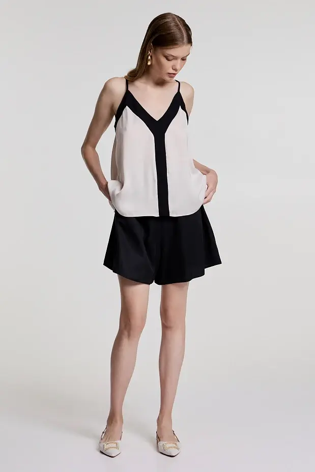 Top with double fabric