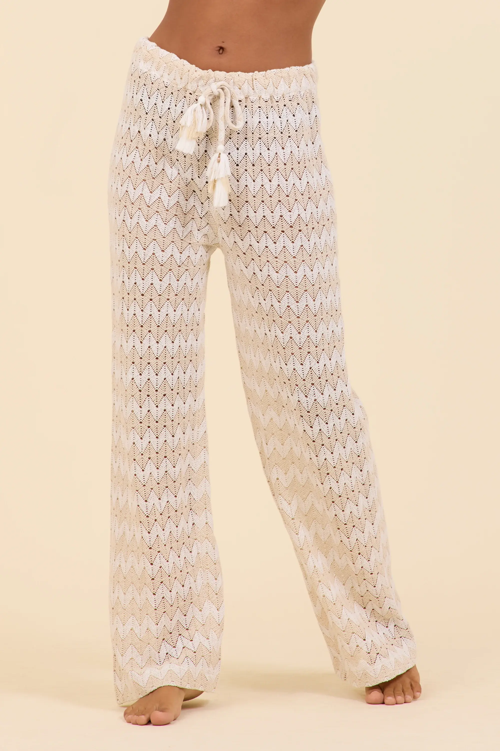 Cabana Stripe Textured Woven Pant