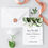 Miniature : Save the Date Einladungskarte Hochzeitseinladung grüne Blätter