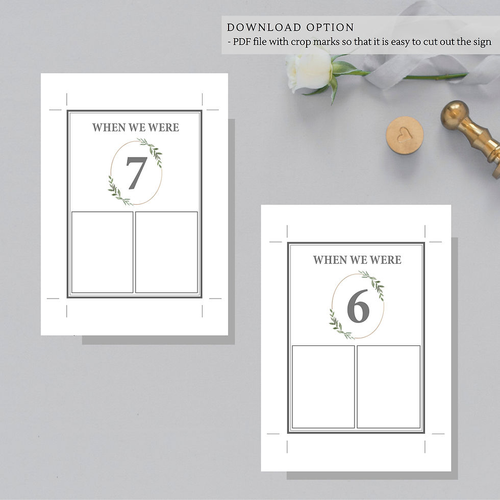 Miniature : Kindheit Fotos Brautpaar als Tischnummer auf Deutsch, Jugend Fotos Brautpaar