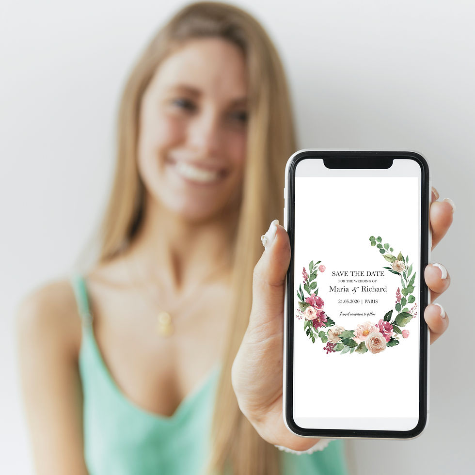 date électronique, date de mariage au téléphone en français