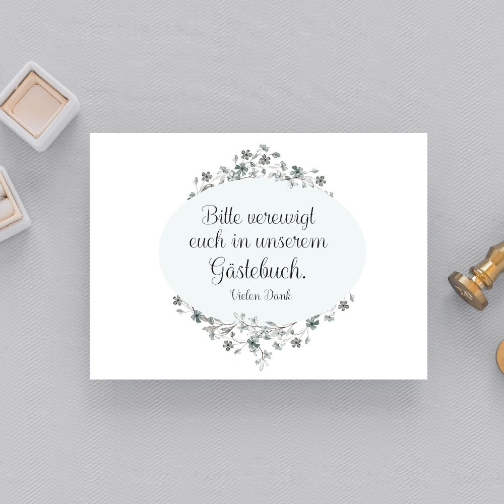 Schild für Hochzeit, Bitte unterschreibt unser Gästebuch, Gästebuch Schild, grau