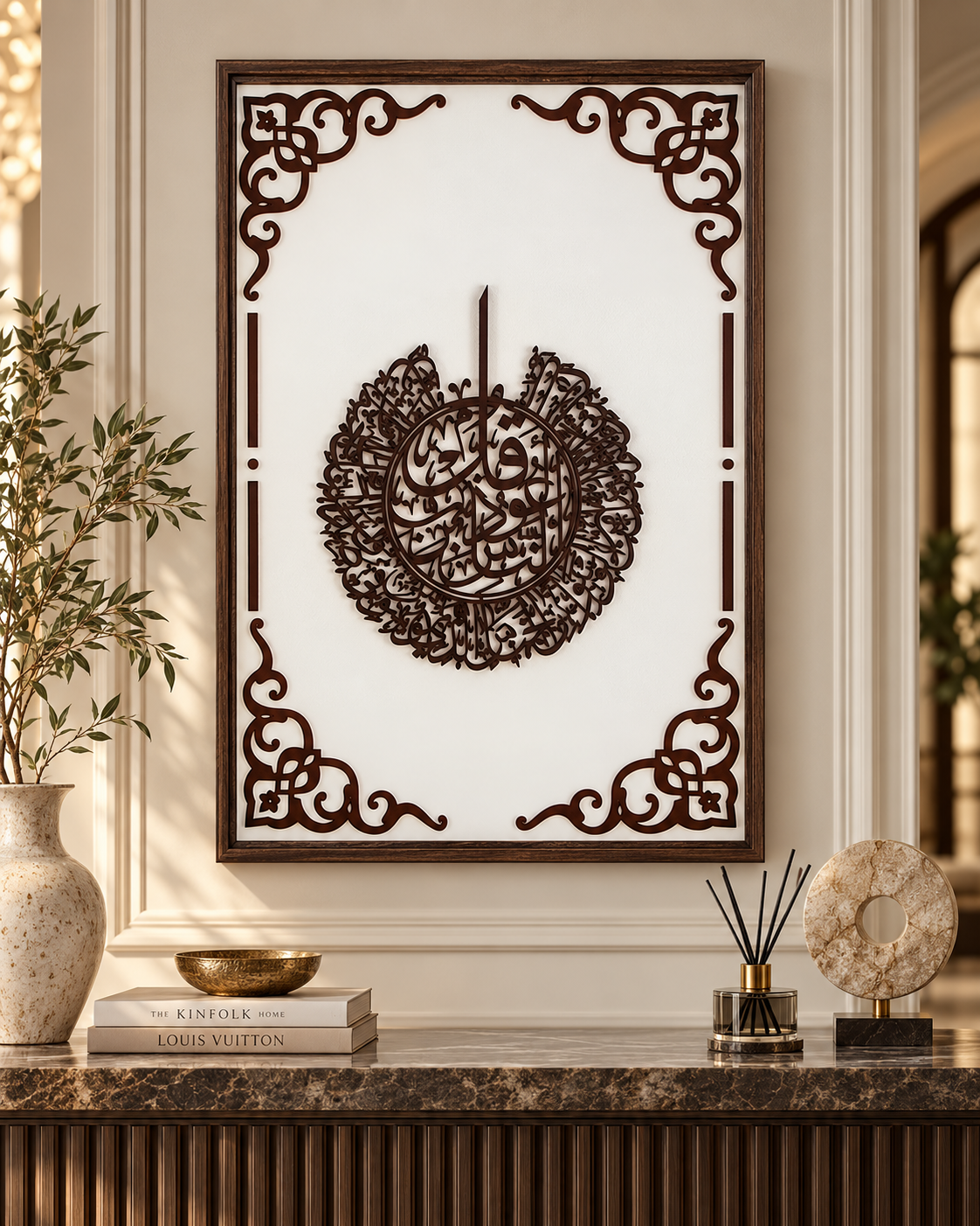 3D Canvas Islamic Calligraphy "Surat Al-Nas"