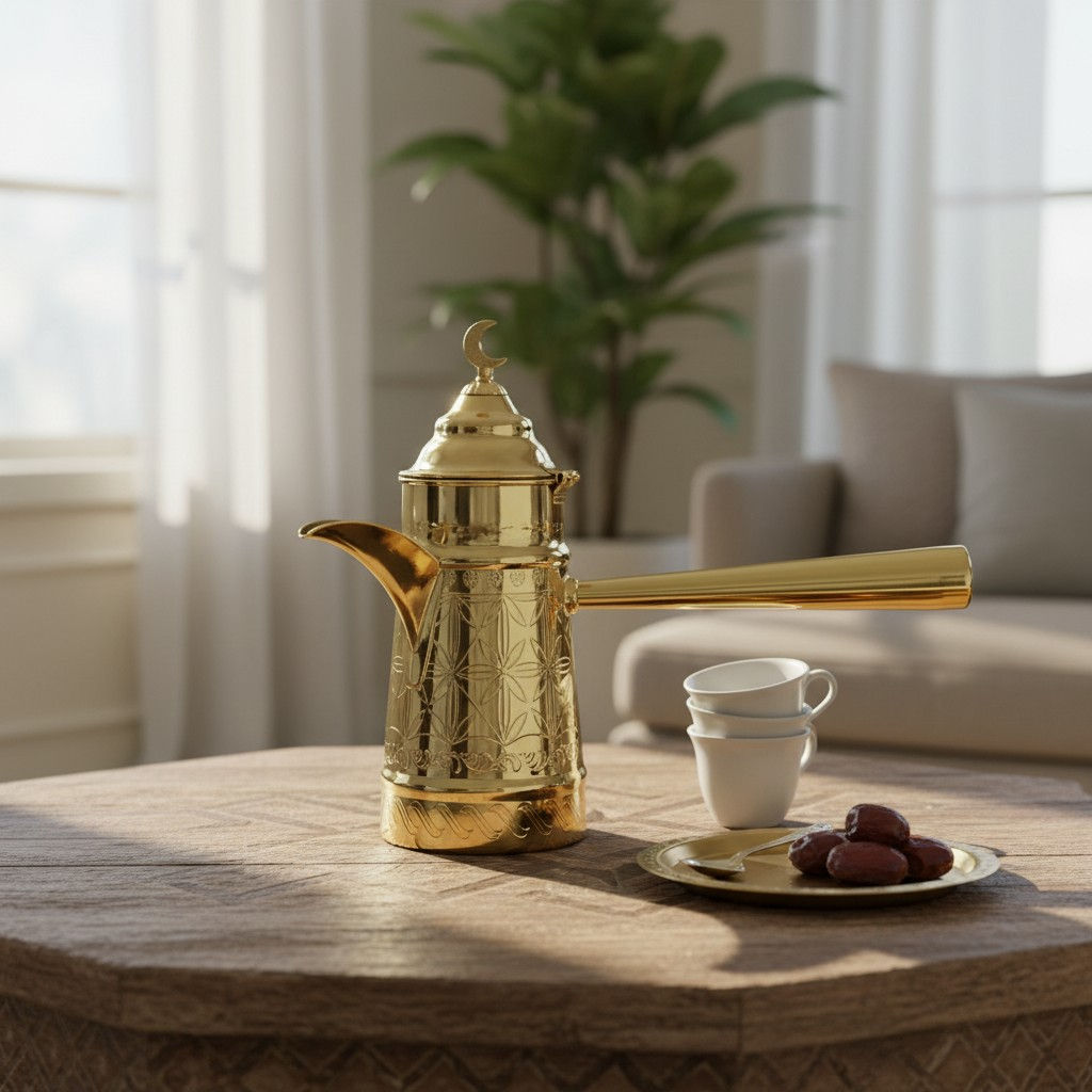 Royal Gold Crescent Coffee Warmer