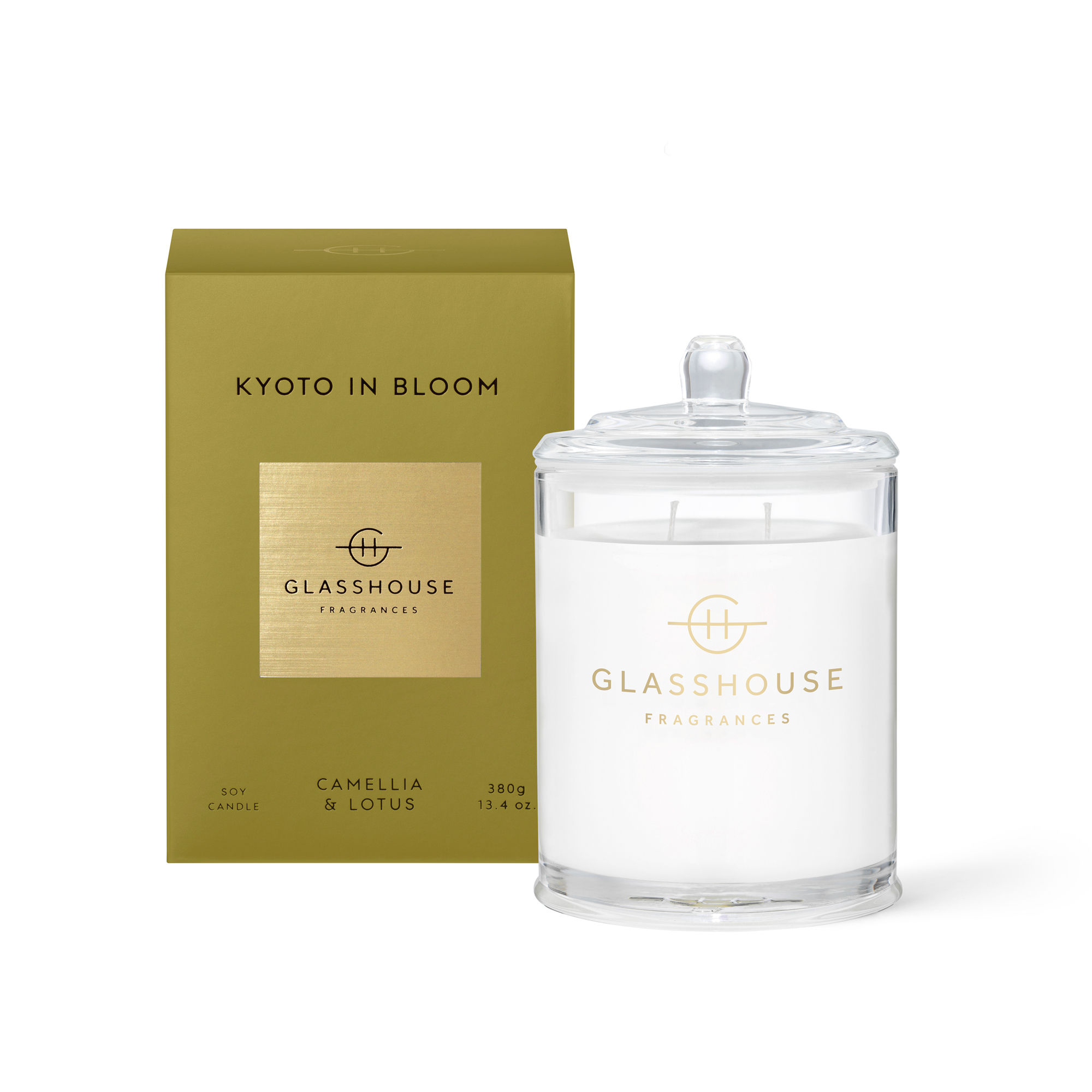 Glasshouse Fragrances KYOTO IN BLOOM 380g Soy Candle