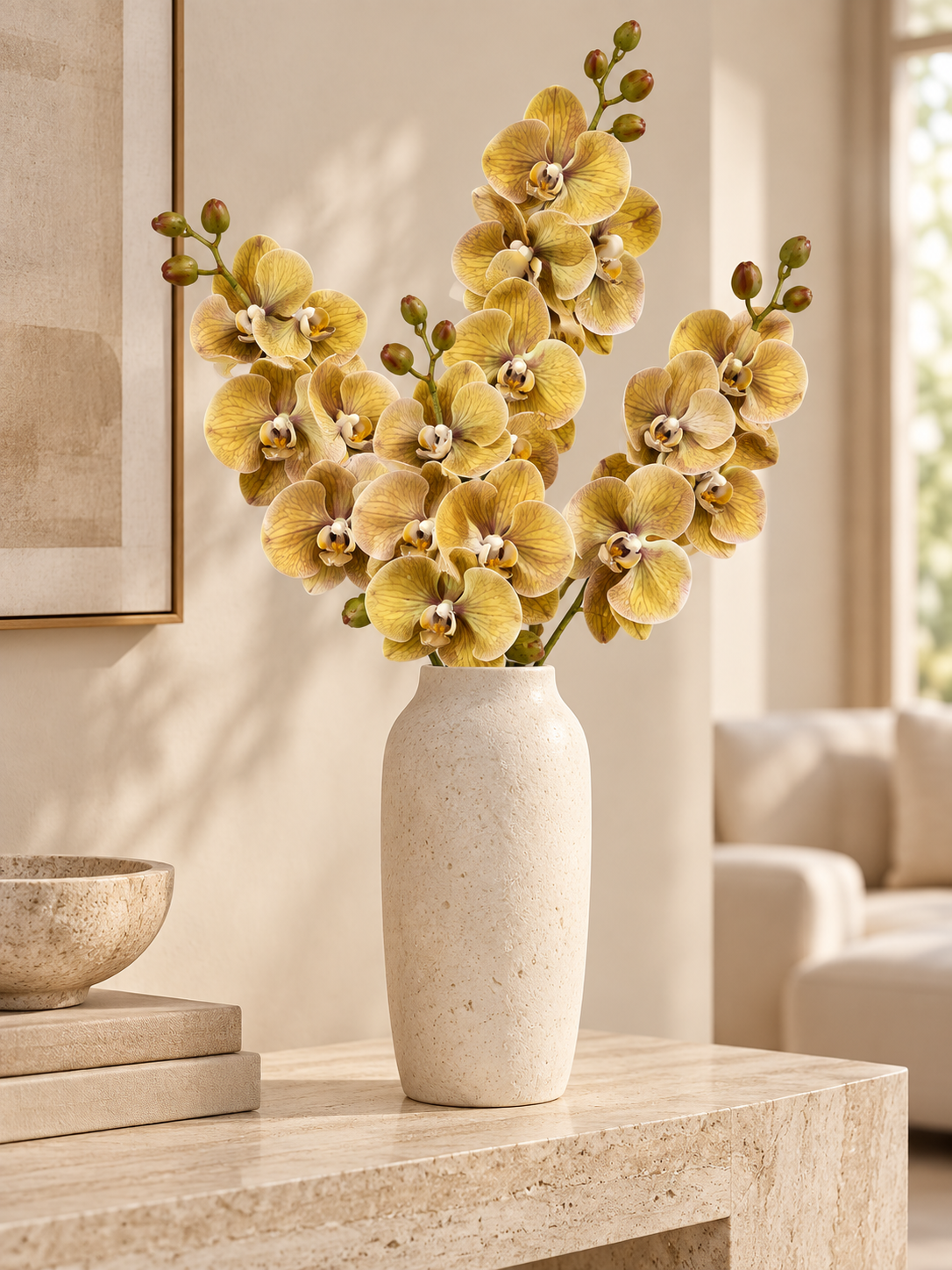 Phalaenopsis Orchid Stem Green Brown-110cm
