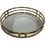 Thumbnail: Round Plain Italian Gold Mirrored Tray Large