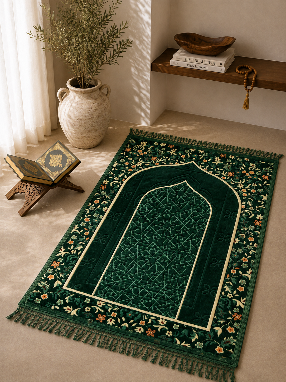 Emerald Art Prayer Mat