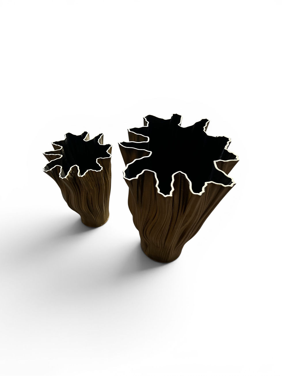 Thumbnail: Munich 3D Gold Ceramic Vase Small