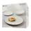 Thumbnail: White Platinum Coupe Dinner Set 12pc Gift Boxed