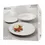 Thumbnail: White Gold Rim Dinner Set 12pc Gift Boxed