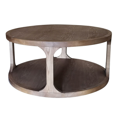 BROOKLYN Round Timber Coffee Table Gift it
