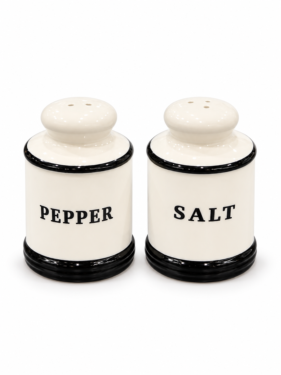 Thumbnail: Hampton Ivory Ceramic Oil, Vinegar, Salt & Pepper Set – 4 Piece