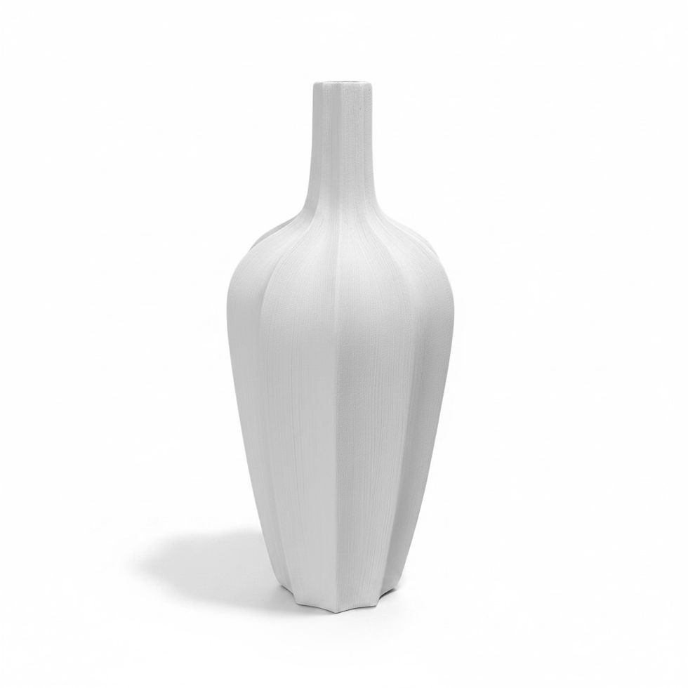 Thumbnail: Medium Charlie White Floor Pot