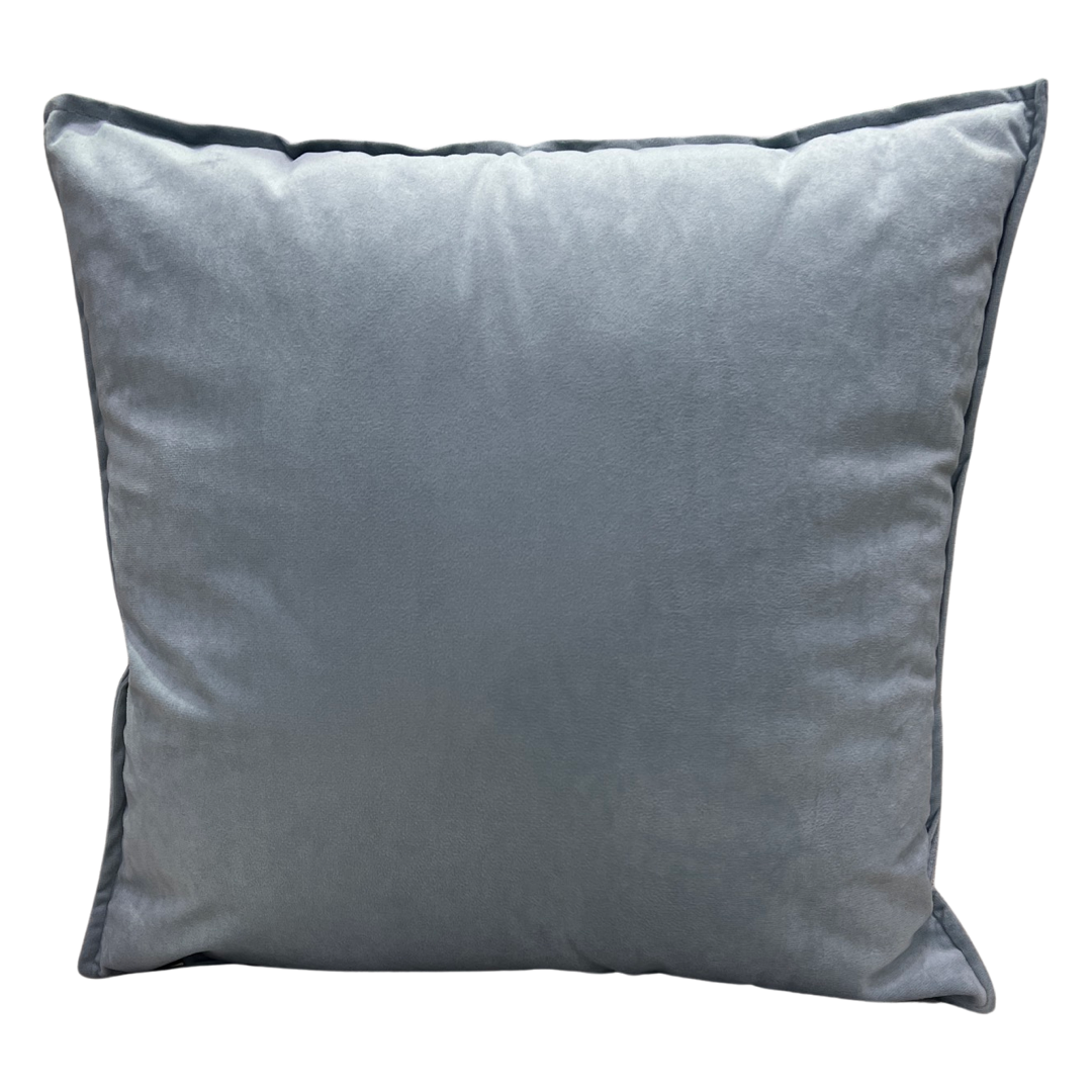 Sky Blue Velvet Cushion 45x45