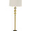 Thumbnail: The Royal Crystal Ball Gold Stem Floor Lamp - White Shade