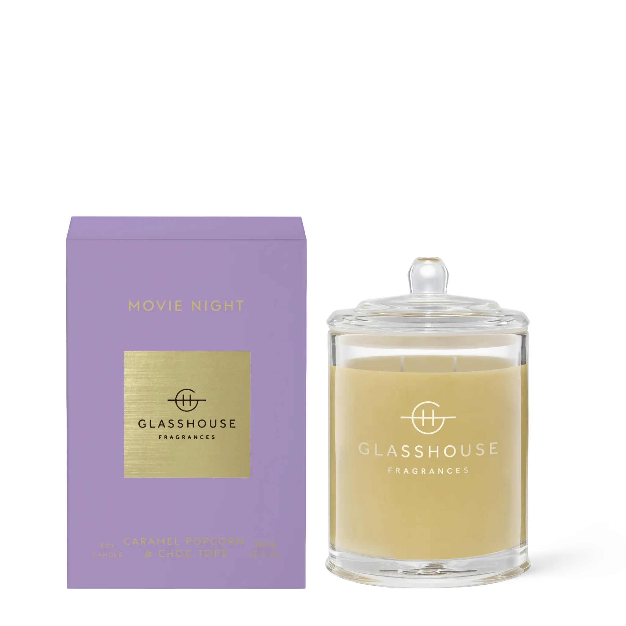 Glasshouse Fragrances MOVIE NIGHT 380g Soy Candle