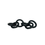 Thumbnail: Black Polyresin 6 Link Chains Round