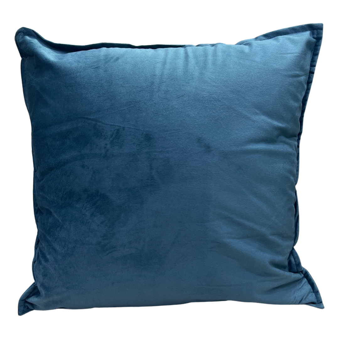 Turquoise Velvet European Cushion 60x60