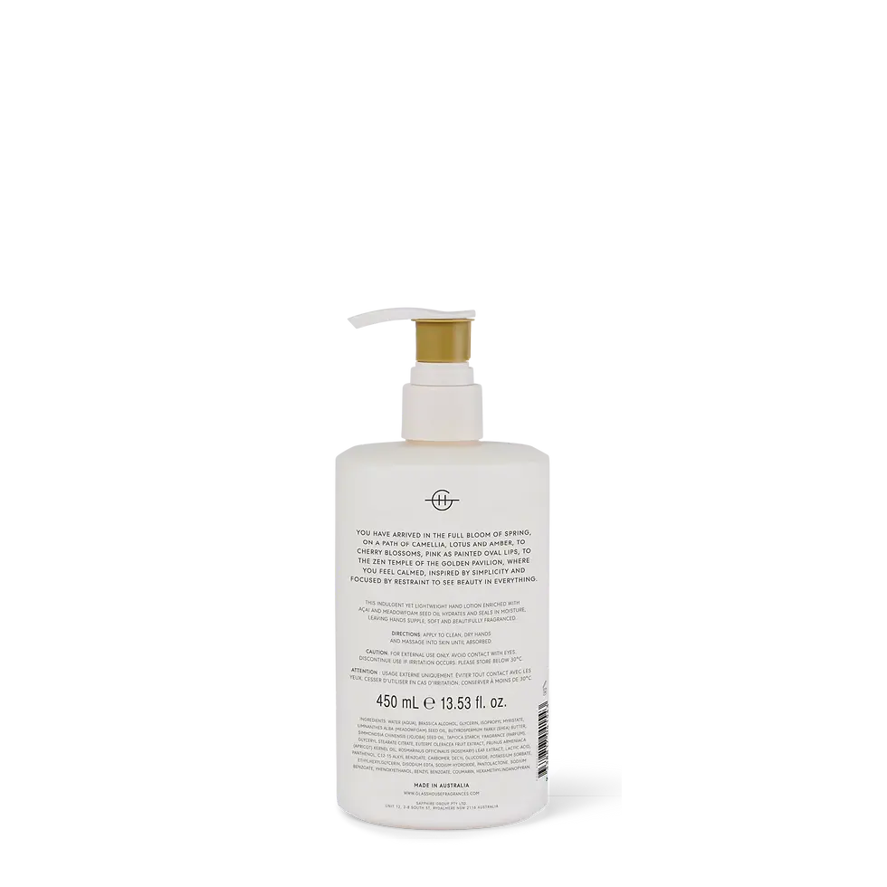 Thumbnail: Glasshouse Fragrances KYOTO IN BLOOM 450mL Hand Lotion