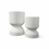 Thumbnail: Rippled White Footed Pot Planter Small