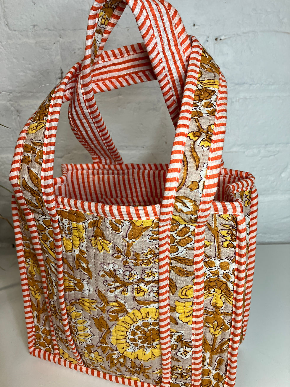 Thumbnail: Quilted Tote Bag - Happy Days Sml
