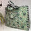 Thumbnail: Quilted Tote Bag - Flora Green
