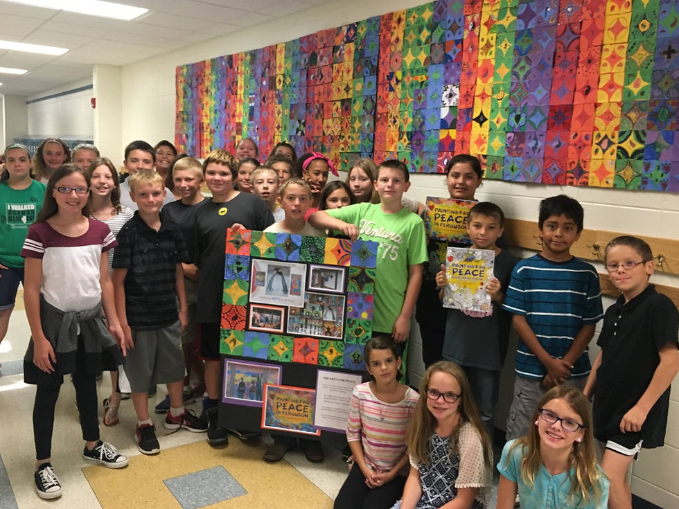 Oregon Elementary Student's Paint for Peace project