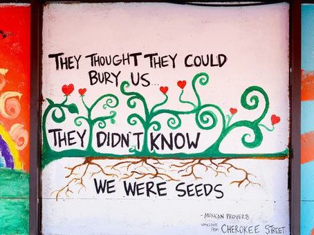 "Seeds" Proverb painting by Andrea McMurray