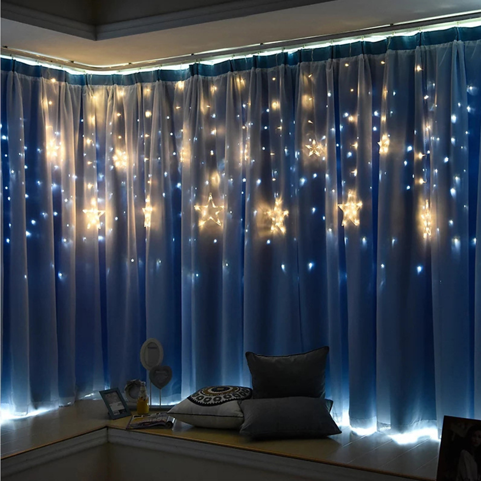 Miniatura: Guirnalda de luces led de estrellas