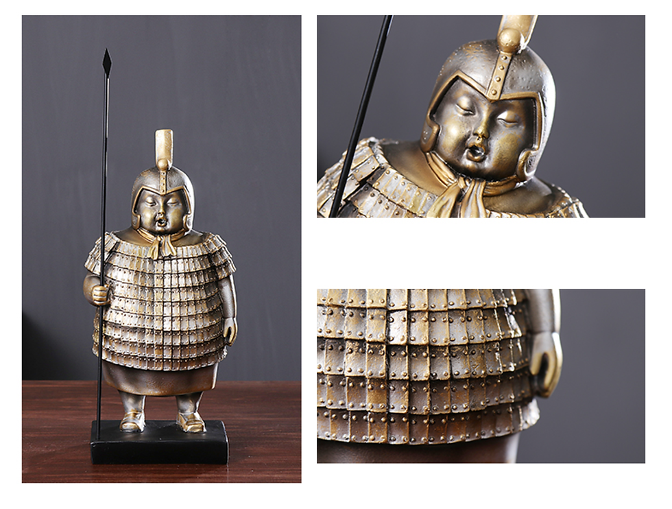 Miniatura: Escultura Guerrero Terracota