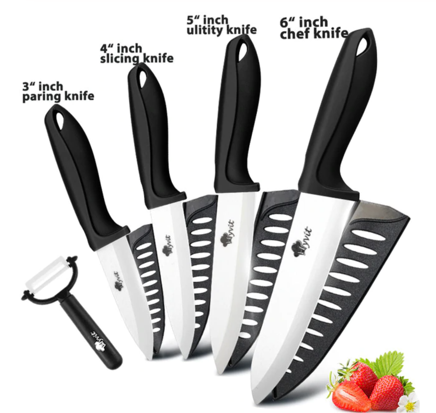 Juego de cuchillos de cerámica