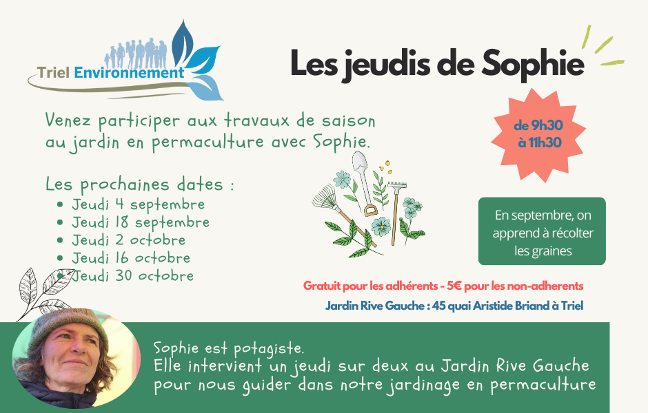 Les Jeudis de Sophie : Ateliers Jardinage et Permaculture